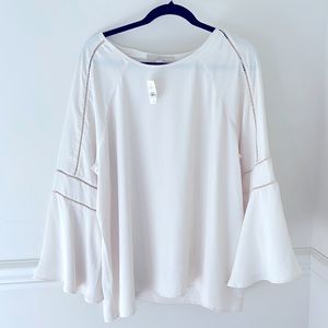 NWT Ann Taylor Loft Bell Sleeve Blouse